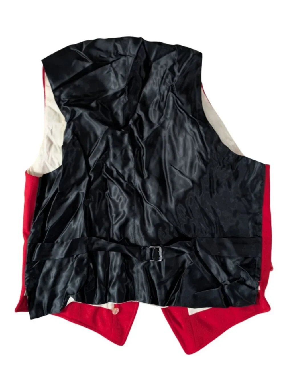 Vintage Neiman Marcus West of England Red Wool Vest Waistcoat Mens 36 S VGUC